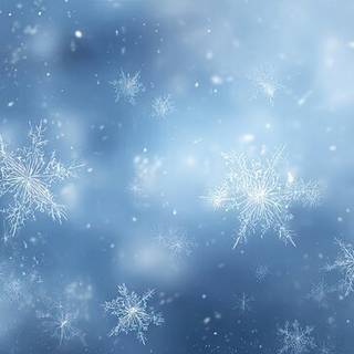 Winter blue computer wallpaper