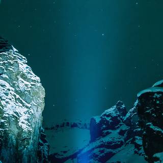 Winter light blue wallpaper