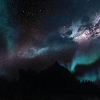 Skyrim night wallpaper