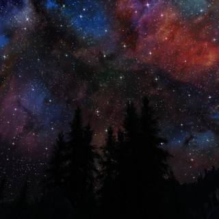 Skyrim night wallpaper