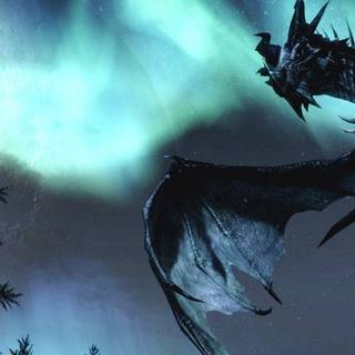 Skyrim night wallpaper