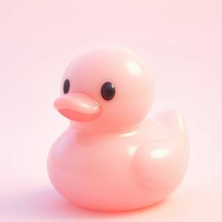 Pink duck wallpaper