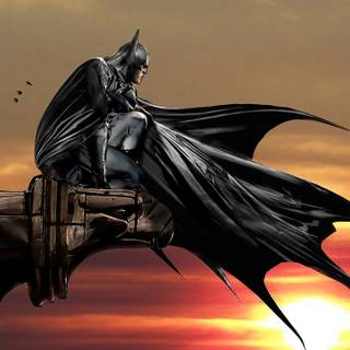 Batman flying wallpaper
