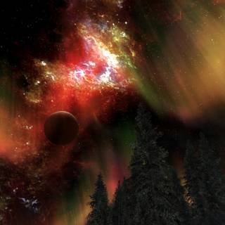 Skyrim night wallpaper