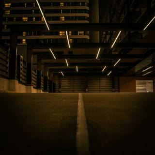 Empty garage wallpaper