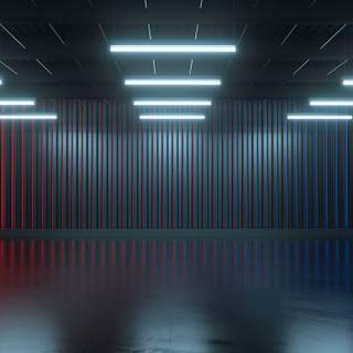 Empty garage wallpaper