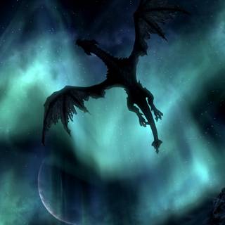 Skyrim night wallpaper