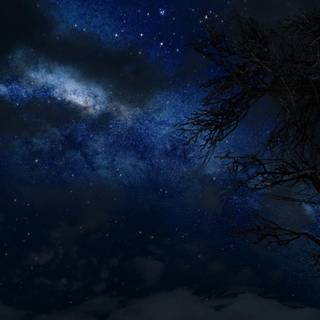 Skyrim night wallpaper