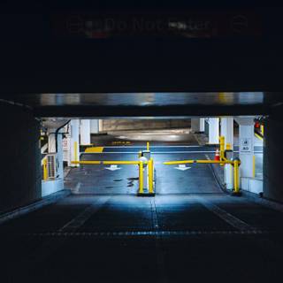 Empty garage wallpaper