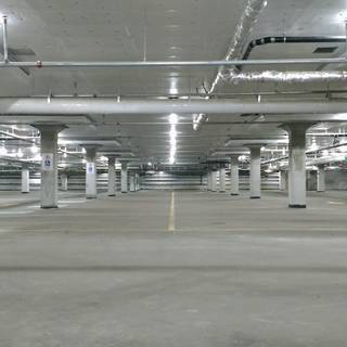 Empty garage wallpaper