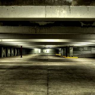 Empty garage wallpaper