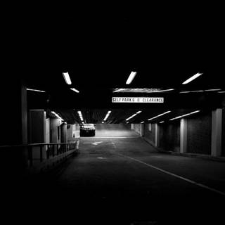 Empty garage wallpaper