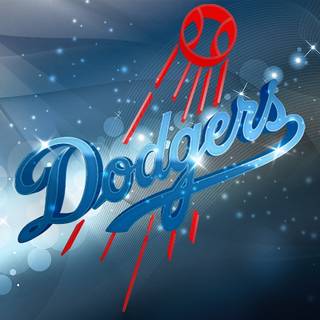 LA Dodgers logo wallpaper