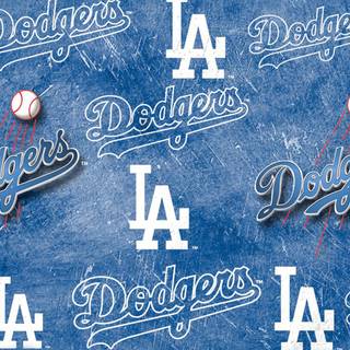 LA Dodgers logo wallpaper