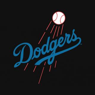 LA Dodgers logo wallpaper