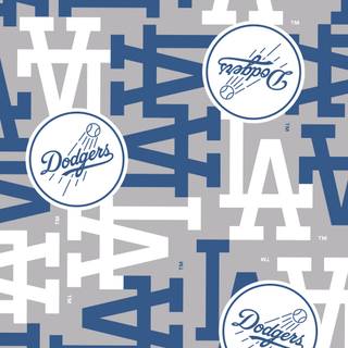 LA Dodgers logo wallpaper