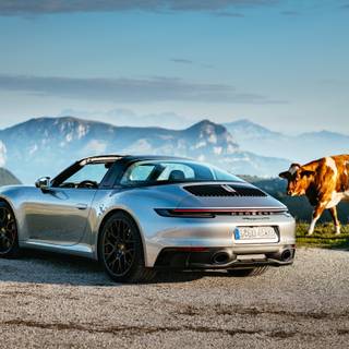 Porsche landscape wallpaper