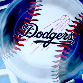 LA Dodgers logo wallpaper