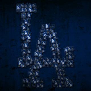 LA Dodgers logo wallpaper