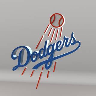 LA Dodgers logo wallpaper