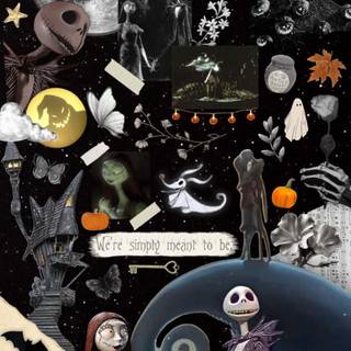 The Nightmare Before Christmas collage wallpaper