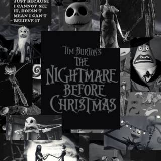 The Nightmare Before Christmas collage wallpaper