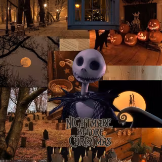 The Nightmare Before Christmas collage wallpaper