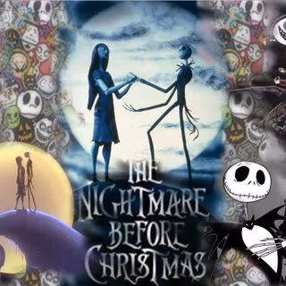 The Nightmare Before Christmas collage wallpaper
