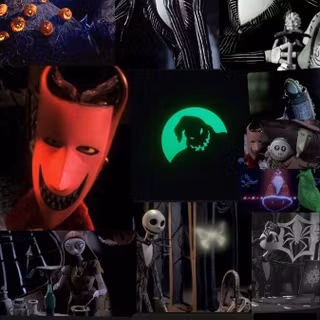 The Nightmare Before Christmas collage wallpaper