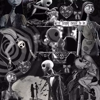 The Nightmare Before Christmas collage wallpaper