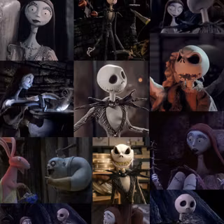 The Nightmare Before Christmas collage wallpaper