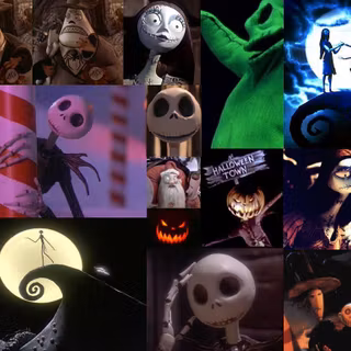 The Nightmare Before Christmas collage wallpaper