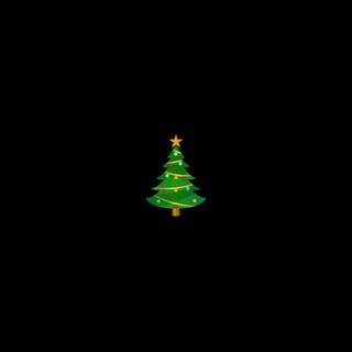 Christmas tree black wallpaper