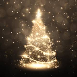 Christmas tree black wallpaper