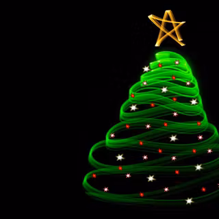 Christmas tree black wallpaper