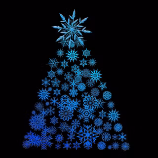 Christmas tree black wallpaper