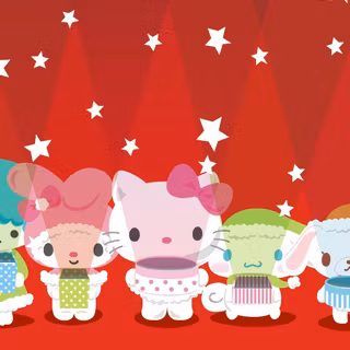Christmas Sanrio desktop wallpaper