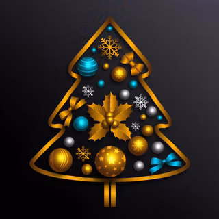 Christmas tree black wallpaper