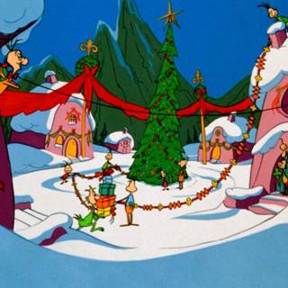 Christmas Grinch laptop wallpaper