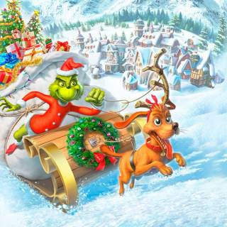 Christmas Grinch laptop wallpaper