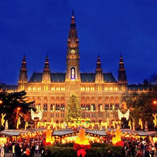Christmas Vienna wallpaper