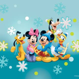 Winter cartoon PC wallpaper