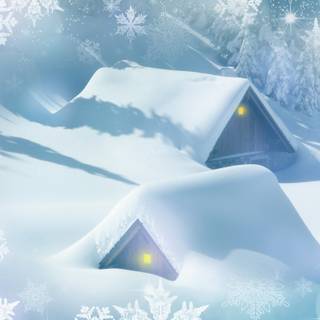 Winter cartoon PC wallpaper