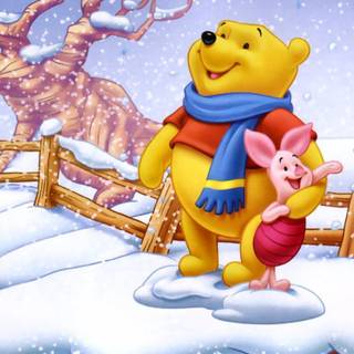 Winter cartoon PC wallpaper