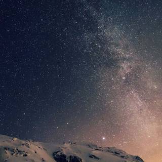 Dark winter sky night wallpaper