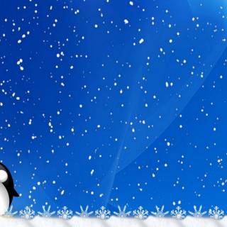 Winter cartoon PC wallpaper