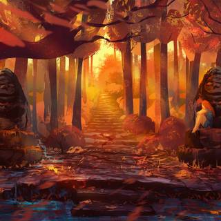 Autumn art PC wallpaper