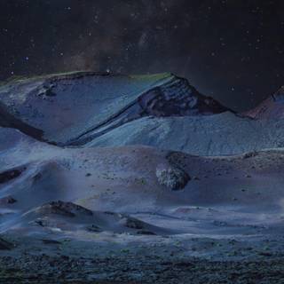 Dark winter sky night wallpaper