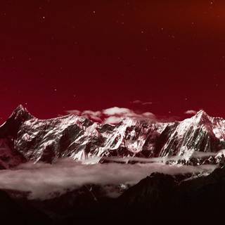 Dark winter sky night wallpaper