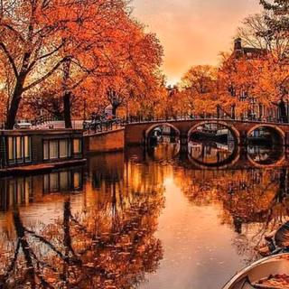 Autumn lake aesthetic wallpaper